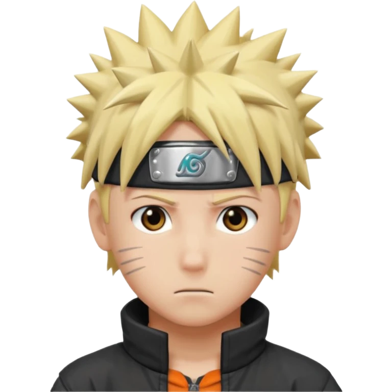 a boy with naruto hair emoji