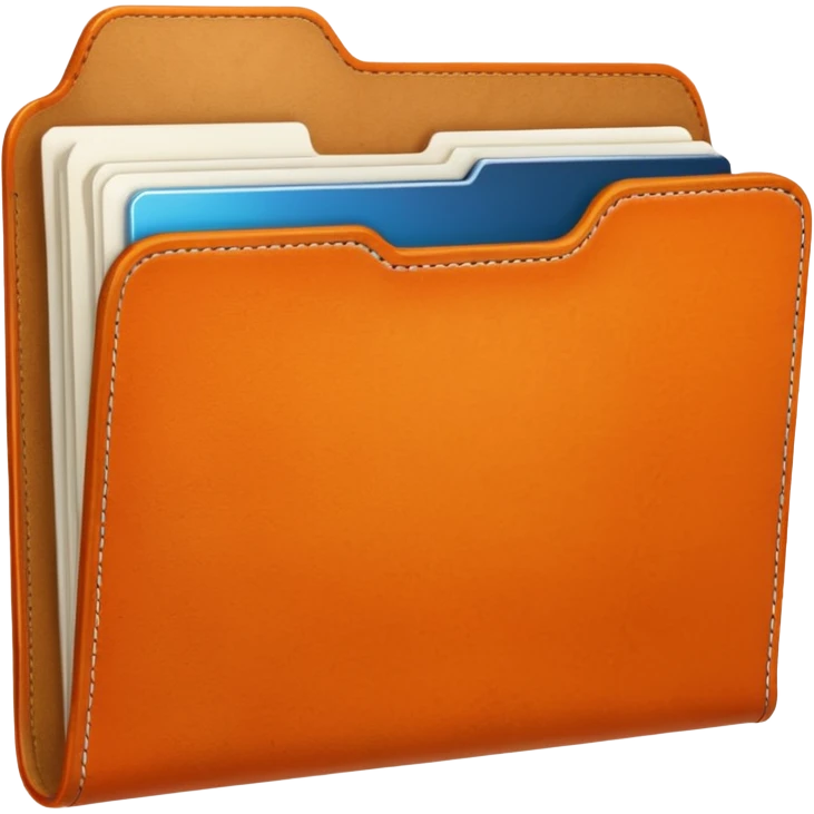 Orange folder emoji