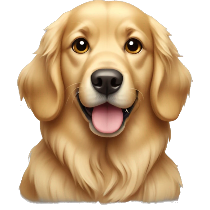 Dog golden retriever  emoji