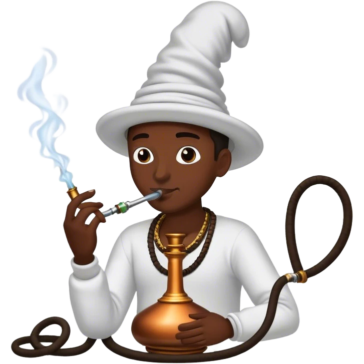 hookah with smoke emoji