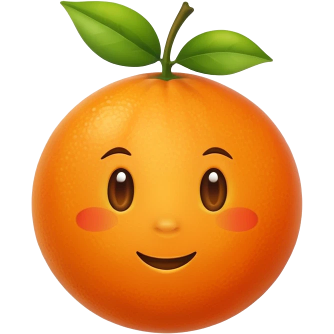 orange fuit emoji