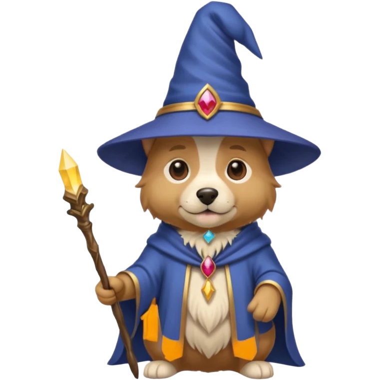 Dog wizard emoji