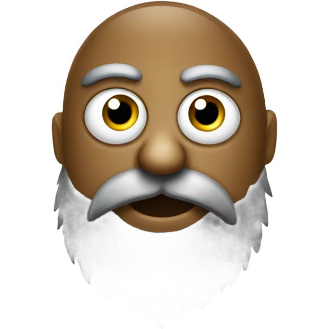 Kiwi with eyes and a beard  emoji