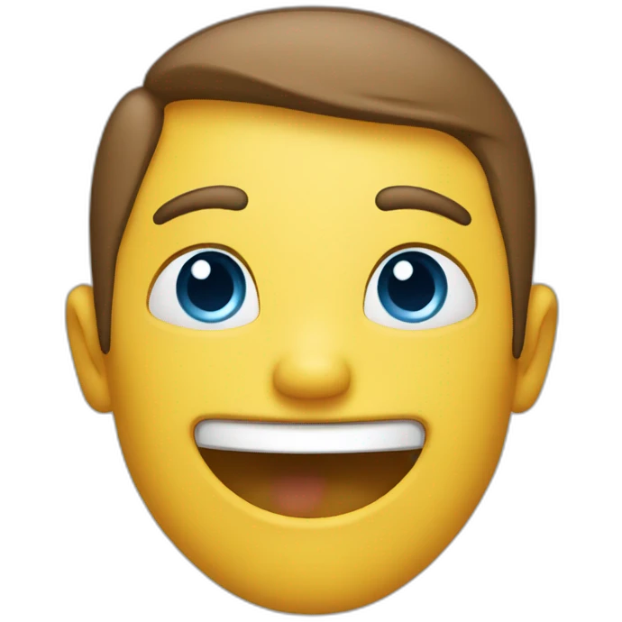 Smile emojie with blue eyes emoji