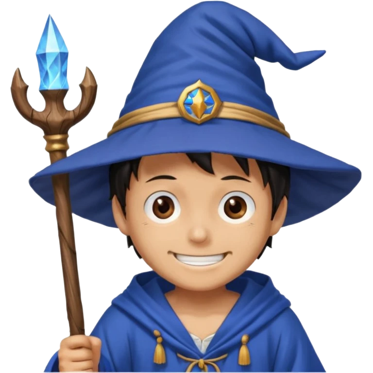 luffy one piece Wizard emoji