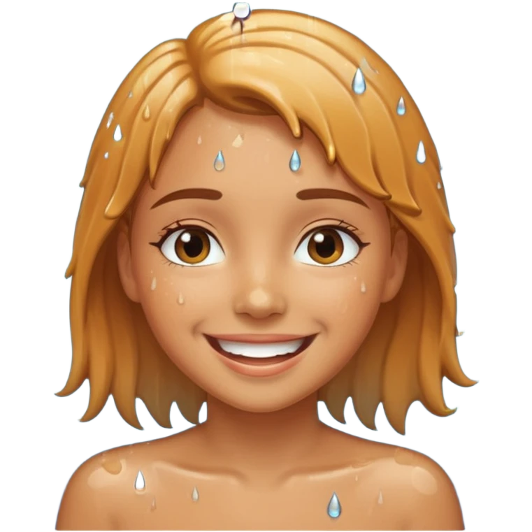 Funny girl  nude showwr emoji