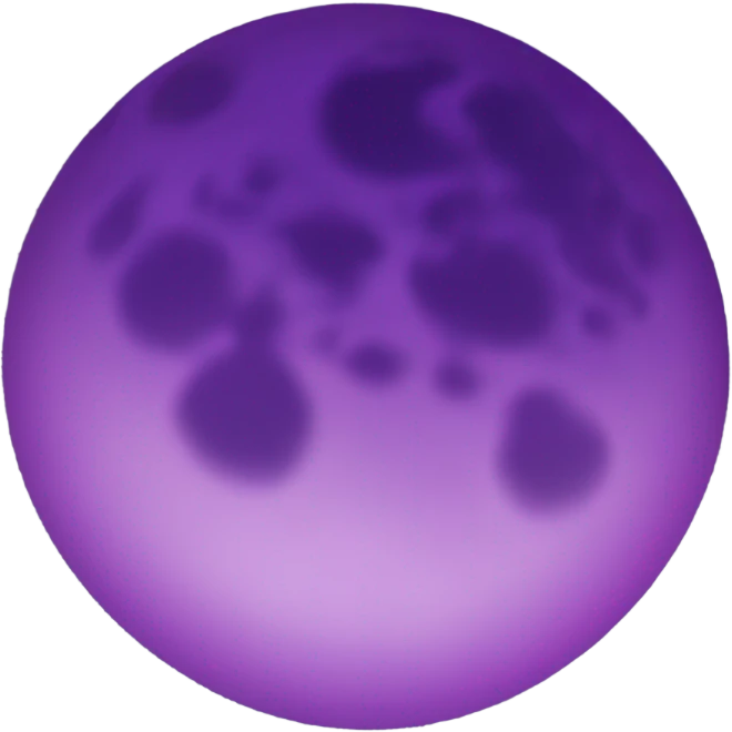 purple moon emoji
