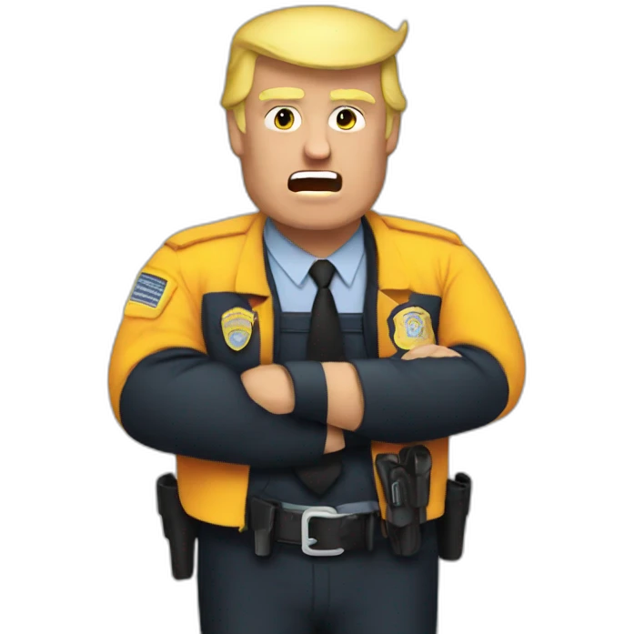 trump-getting-arrested emoji