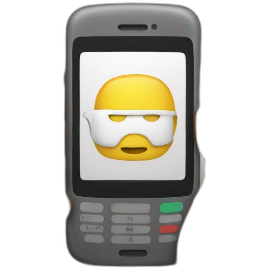 mobile in hand emoji