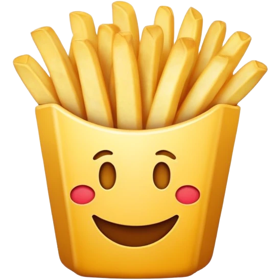 Smiling fries  emoji