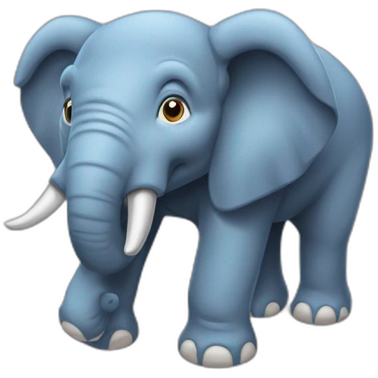 Un eléphant qui fait caca emoji