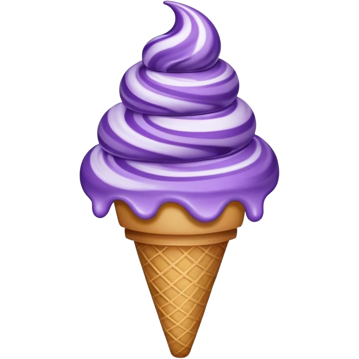 Purple ice crean emoji