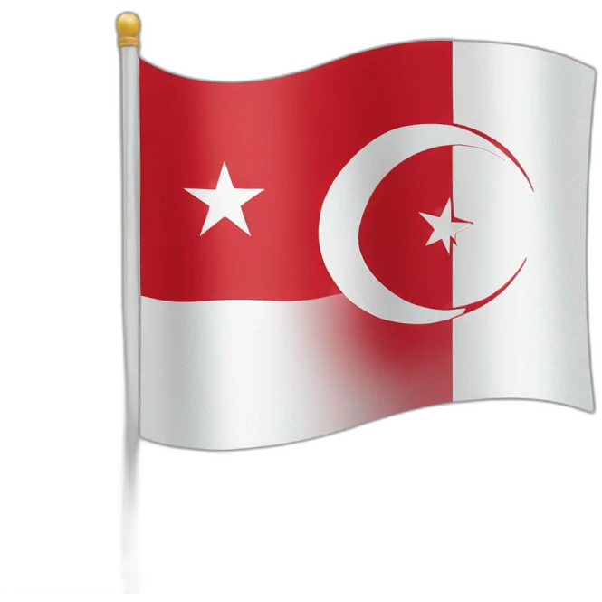 Turkish republic of northern Cyprus flag emoji