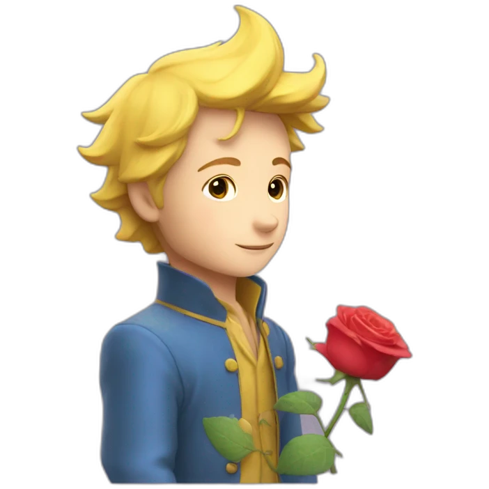 Le petit prince et sa rose emoji
