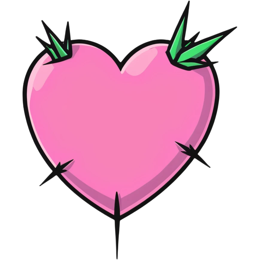 pink heart with thorns emoji