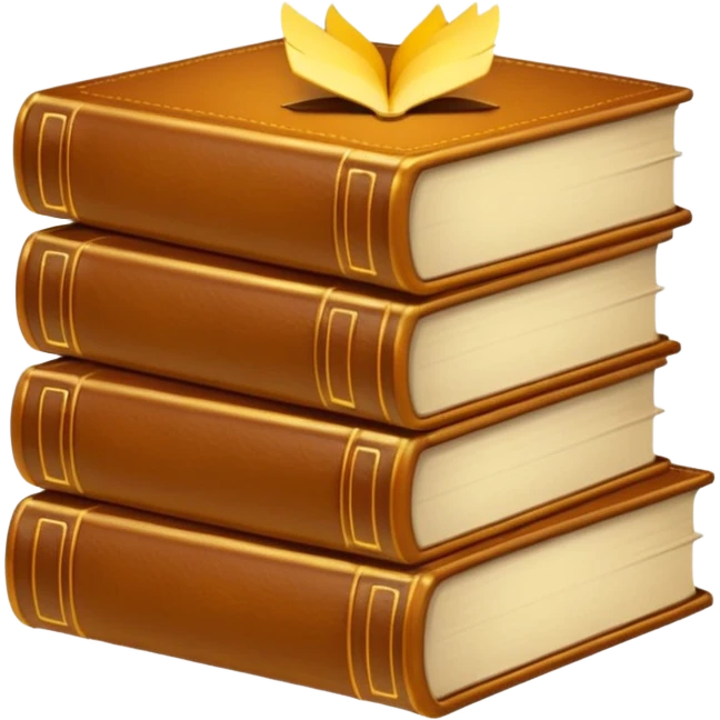 books, golden glow emoji