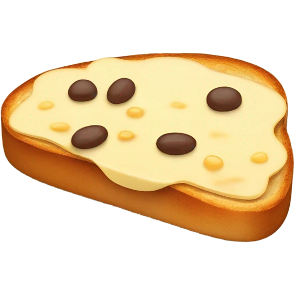 Beans + cheese on toast emoji
