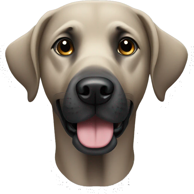 black labrador dog emoji