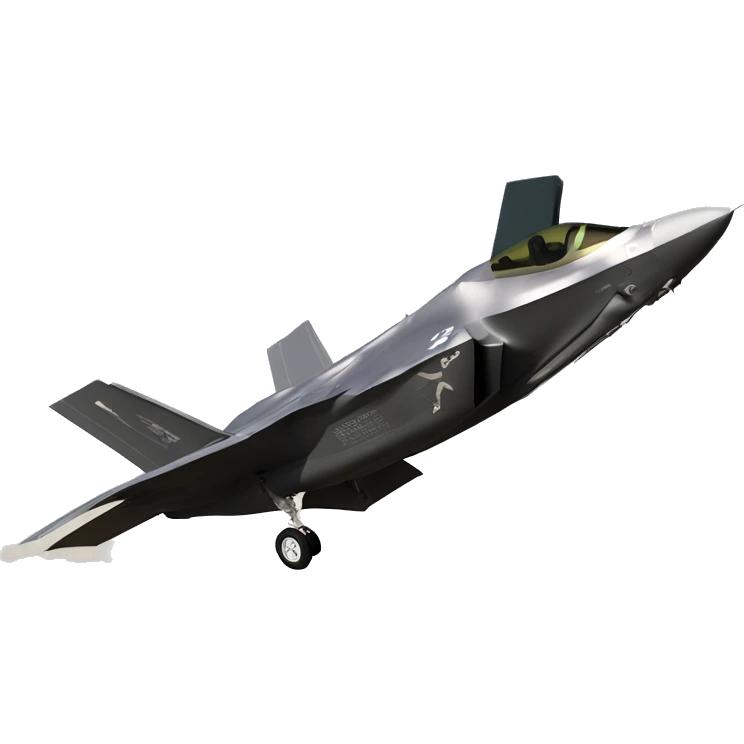 F35 with a pilot in it Saying "Ziv" emoji