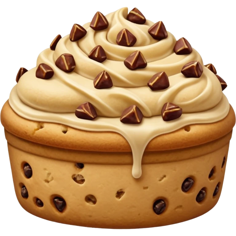 one filled date with like cookie dough topping  emoji