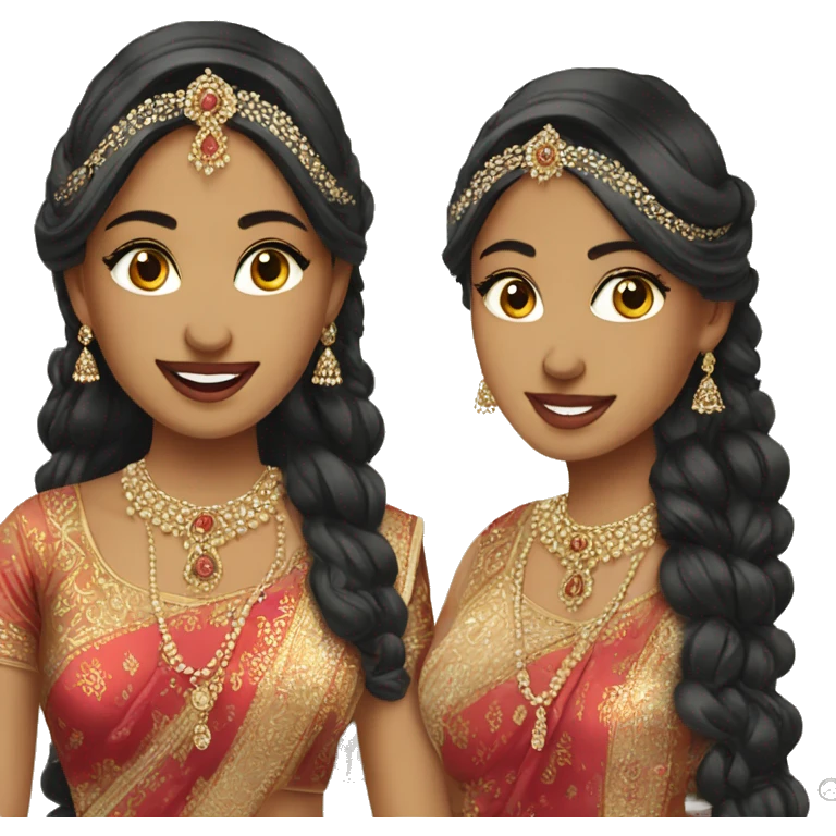 A fair asian bride indian wedding emoji