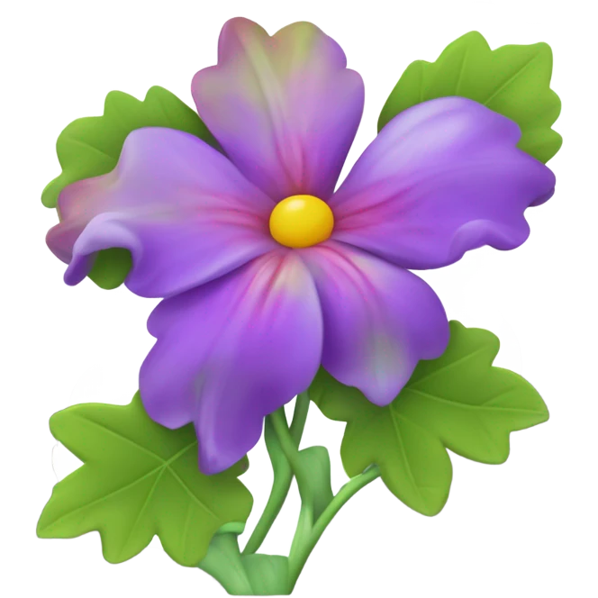 une fleure vivante emoji