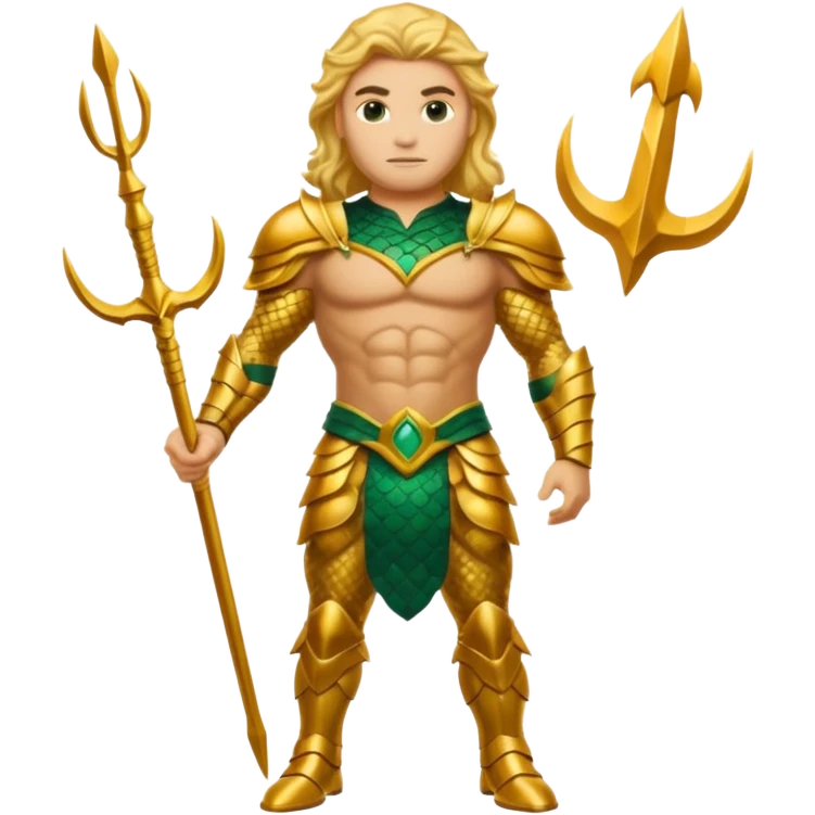aquaman full armor standing emoji
