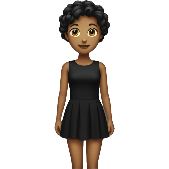Black dress emojy emoji