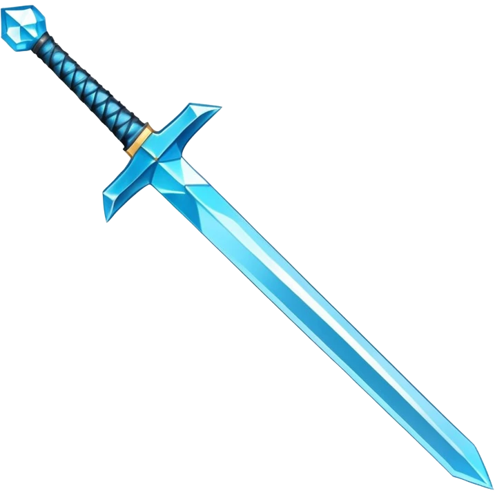 Minecraft diamond sword emoji