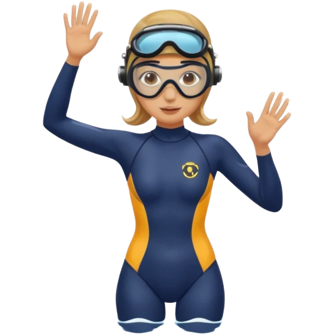 sea diver swimsuit emoji