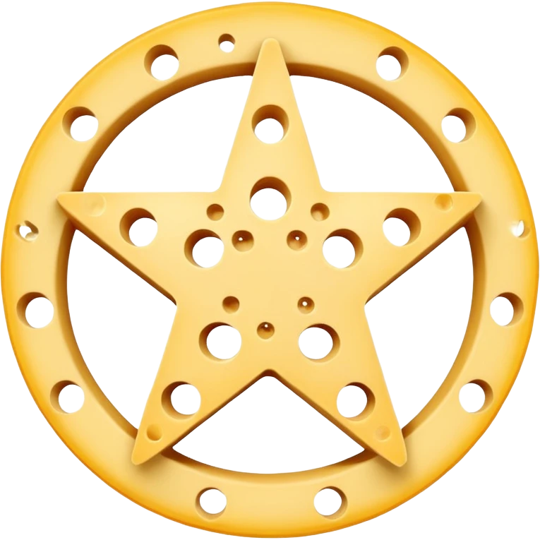 cheese occult pentagram emoji