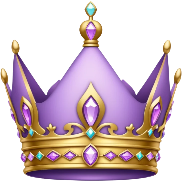 light purple crown emoji