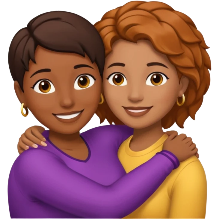 Lesbian emoji Guyanese Masc and mixed fem emoji