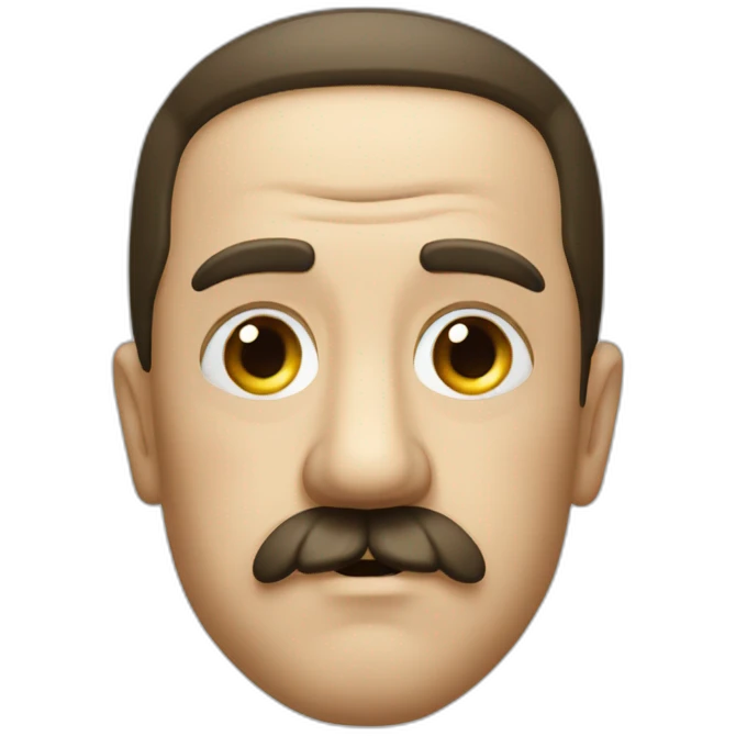 Hitler-looking-at-the-camera-with-small-mustache emoji