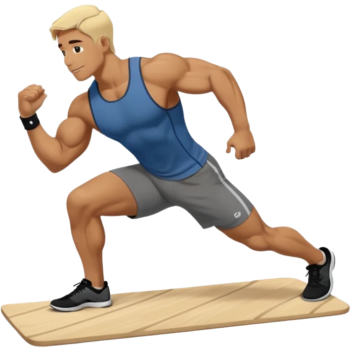 man doing Plank Waves in a crossfit training emoji