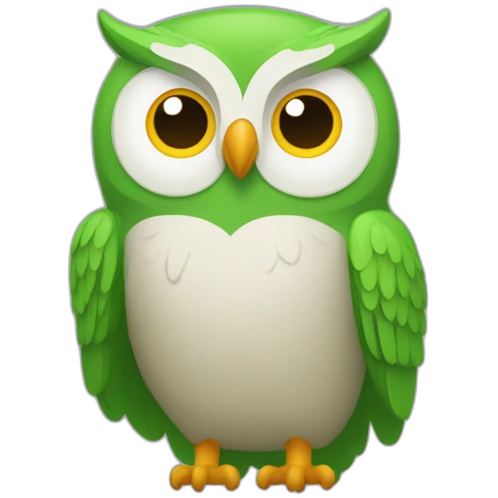 duolingo owl green emoji