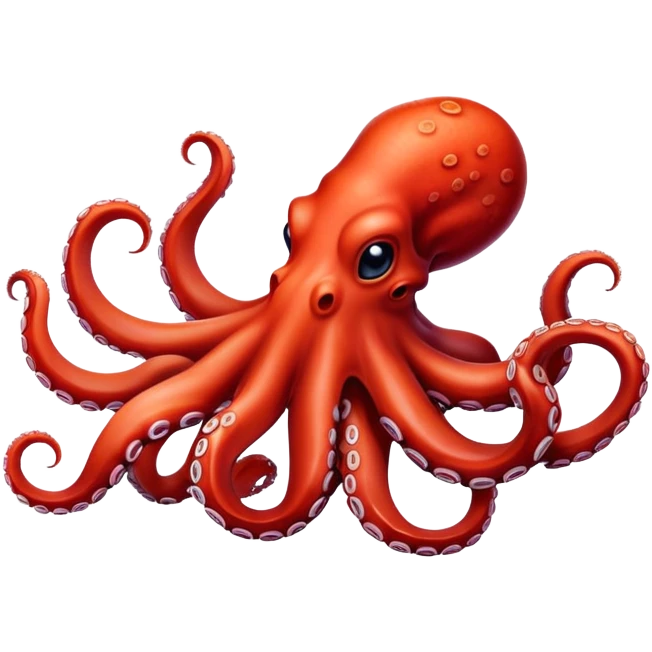 Tentacle red octopus emoji