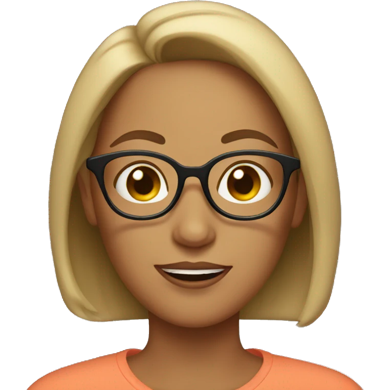 mom with glasses emoji