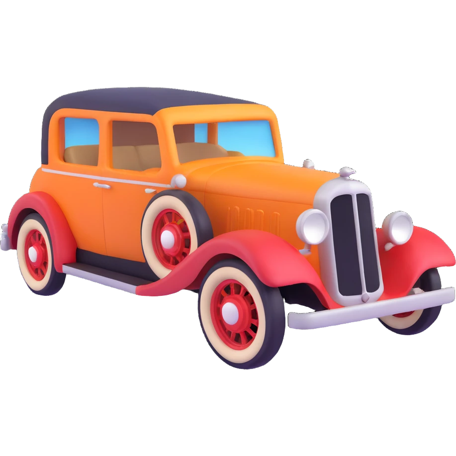 old fashioned car emoji