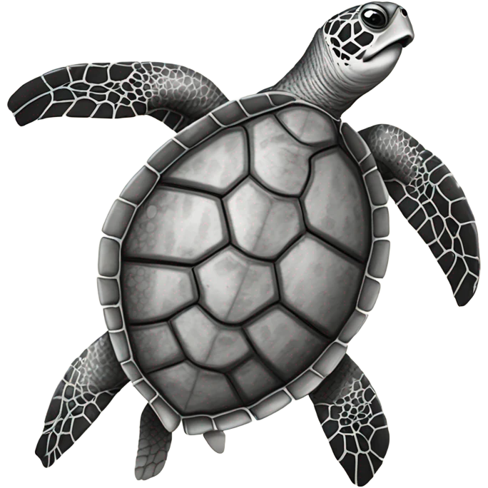 Sketch sea turtle emoji