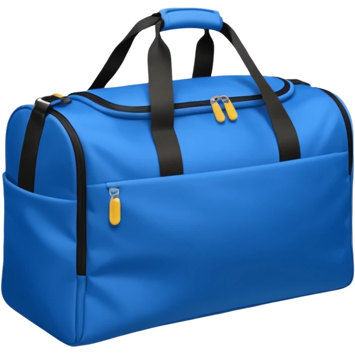 sac de sport bleu sans motif emoji