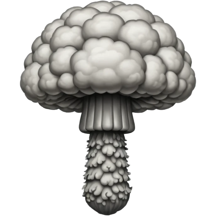 atomic bomb muschroom cloud in the shape of the letter T emoji