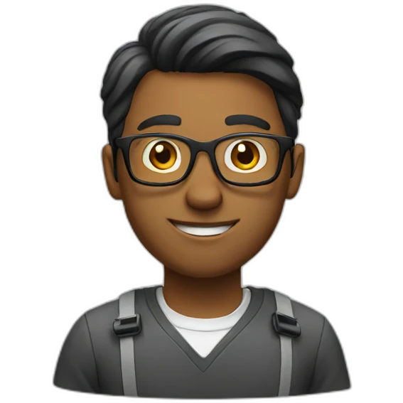 nerd working emoji