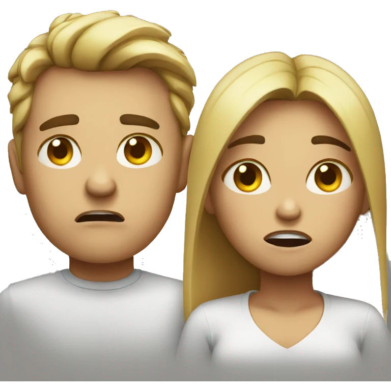 angry couple crying emoji