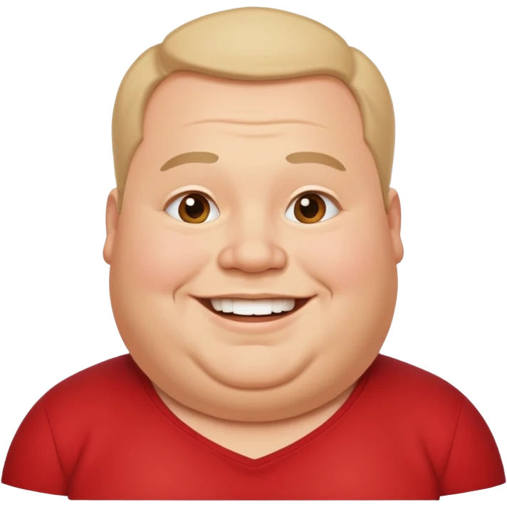 Make a fat guy emoji
