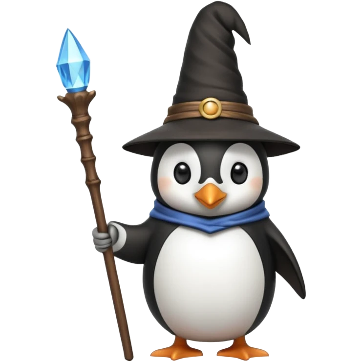 Penguin Wizard emoji