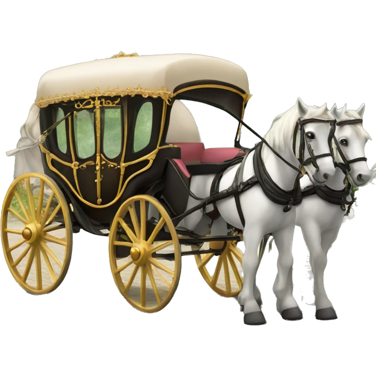 Bridgerton Inspired Emoji : Horse-Drawn Carriage – A nod to the glamorous entrances and exits. emoji
