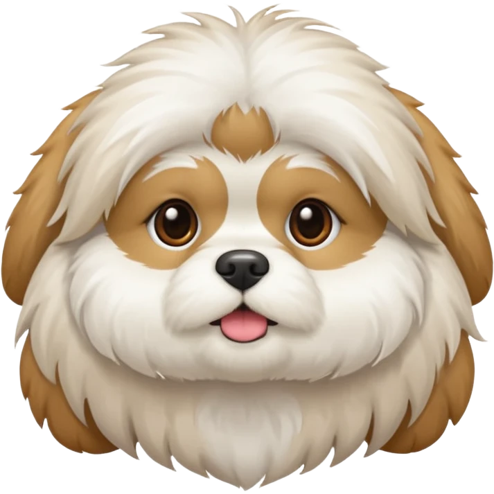 White shitzu emoji