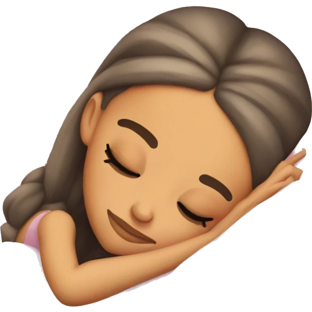 Ariana Grande sleeping emoji
