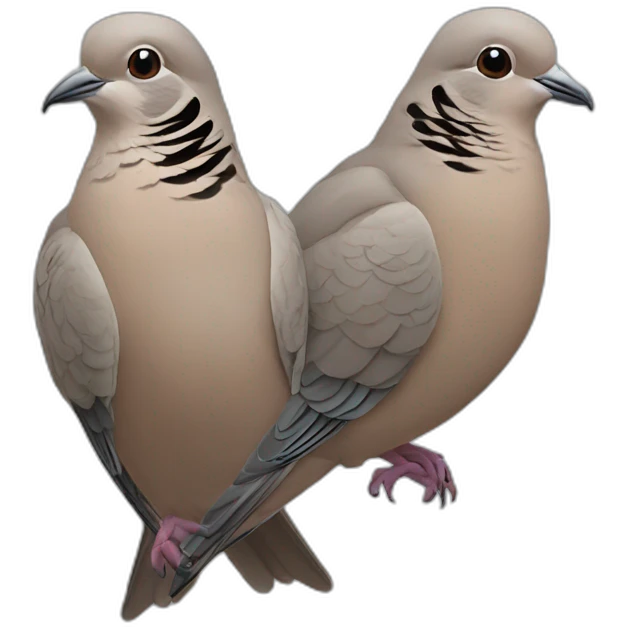 a pair of mourning doves  emoji